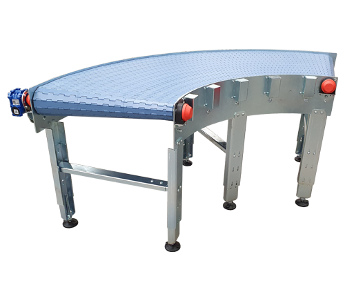 90 deg plastic modular belt conveyor